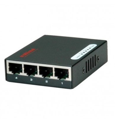 Изображение ROLINE Gigabit Ethernet Switch, Pocket, 4 Ports