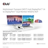 Picture of CLUB3D MST hub DisplayPort™ 1.4 to DisplayPort™ + HDMI™ 4K60Hz M/F