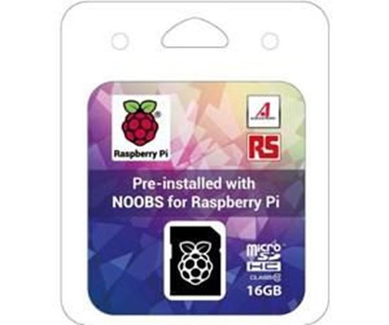 Picture of Raspberry Pi Karta pamięci microSDHC 16GB NOOBS (NOOBS_16GB_RETAIL)