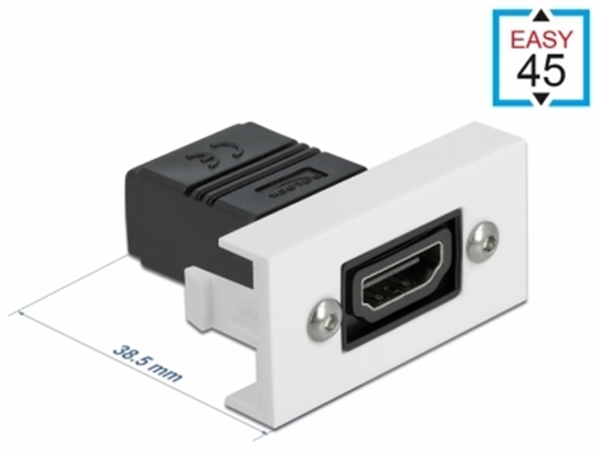 Picture of Delock Easy 45 HDMI Module straight 22.5 x 45 mm