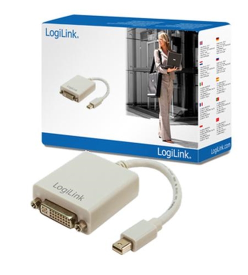 Picture of Adapter AV LogiLink DisplayPort Mini - DVI-I biały (CV0037)