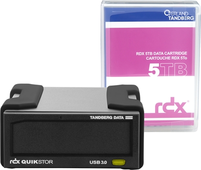 Attēls no Overland-Tandberg RDX external drive kit with 5TB cartridge, black, USB3+
