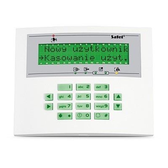 Изображение KEYPAD LCD /INTEGRA GREEN/INT-KLCDL-GR SATEL