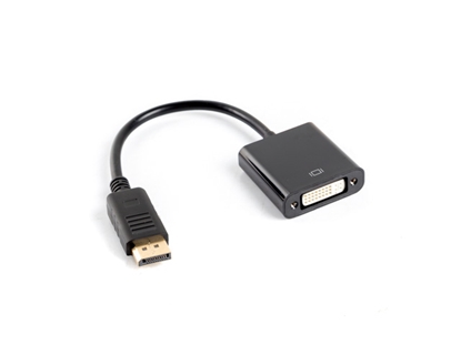 Attēls no Lanberg AD-0007-BK video cable adapter 0.1 m DisplayPort DVI-D Black