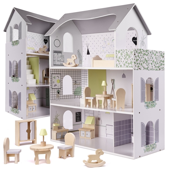 Picture of RoGer Wooden Doll House 70cm