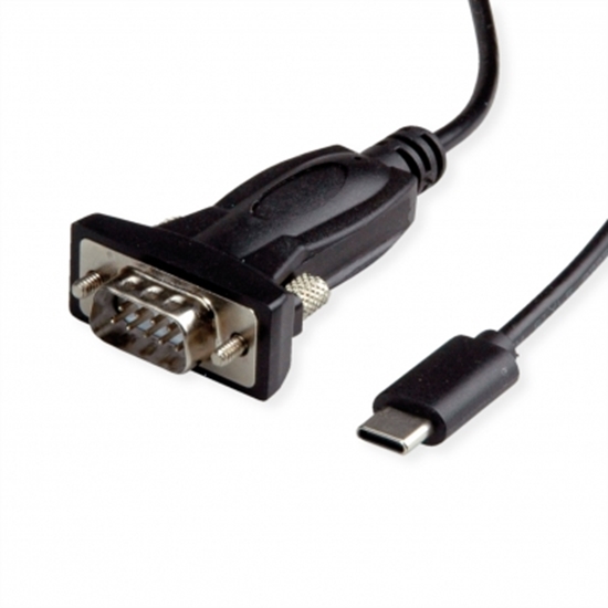 Изображение VALUE Converter Cable USB Type C to Serial, black, 1.8 m