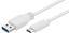 Изображение Kabel USB MicroConnect USB-A - 1 m Biały (USB3.1CA1W)