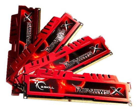 Picture of Pamięć G.Skill RipjawsX, DDR3, 32 GB, 1600MHz, CL10 (F3-12800CL10Q-32GBXL)