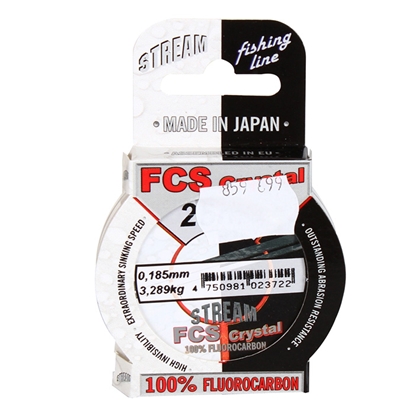 Picture of Aukla Fluorokarbona FCS CRYSTAL 25m, 0.185mm