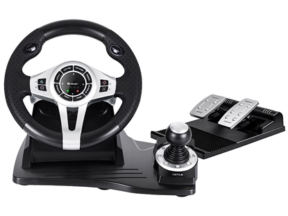 Attēls no Tracer TRAJOY46524 Gaming Controller Black Steering wheel + Pedals PlayStation 4, Playstation 3