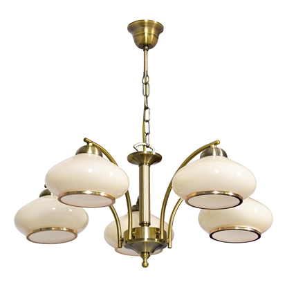 Attēls no Activejet Classic ceiling chandelier pendant lamp RITA Patina 5xE27 for living room