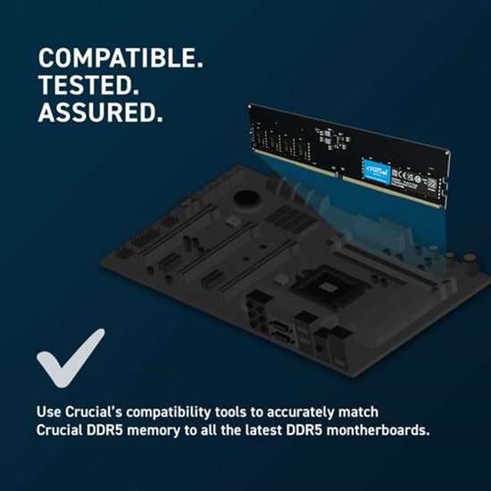 Изображение Crucial DDR5-4800 Kit       64GB 2x32GB UDIMM CL40 (16Gbit)