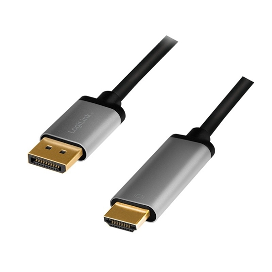 Picture of Kabel DisplayPort 4K/60 Hz,DP do HDMI aluminiowy 2m 