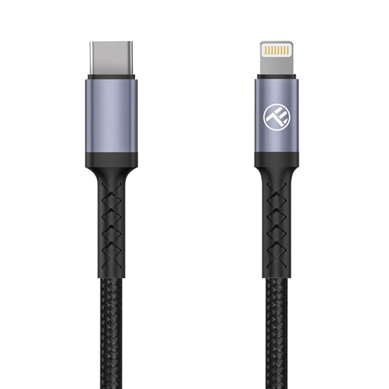 Изображение Tellur Lightning to Type-C Cable 3A PD30W 2m Nylon Black