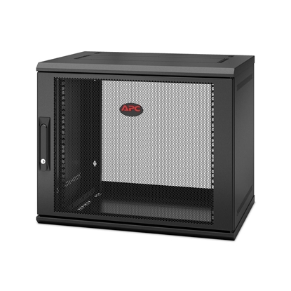 Picture of APC NetShelter WX 9U Single Hinged Wall-mount Enclosure 400mm Deep. Wall mounted rack Black