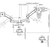 Picture of V7 Dual Monitor Mount Professional Touch Adjust