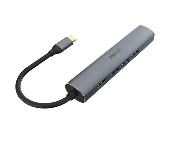 Изображение Stacja/replikator Akasa 5w1 USB-C (AK-CBCA21-18BK)