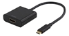 Изображение Adapter AV Deltaco Adapteriai DELTACO USB-C į HDMI, 4096x2160 30Hz, juodas / USBC-HDMI8