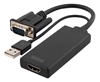 Picture of Adapter AV Deltaco Adapteris DELTACO Adapteris VGA-HDMI6