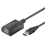 Изображение Kabel USB Goobay USB-A - USB-A 5 m Czarny (68876)