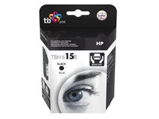 Picture of Ink TBH-615B (HP No. 15-C6615DE) Black remanufactured