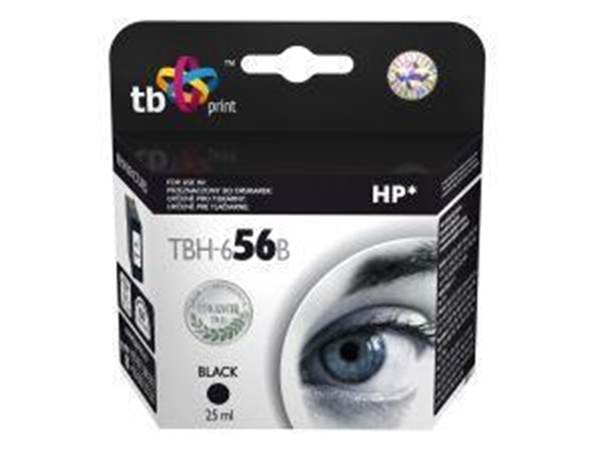 Picture of Ink TBH-656B (HP No. 56 - C6656A) Black remanufactured