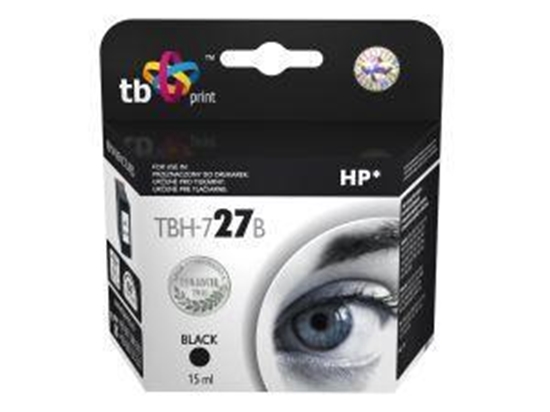 Picture of Ink TBH-727B (HP No. 27-C8727A) Black remanufactured