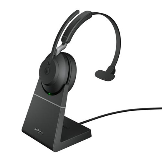 Picture of Jabra Evolve2 65 UC Mono Headset black BT USB-A + Charging Stand