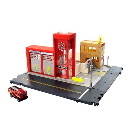 Изображение Matchbox Action Drivers Fire Station Rescue Playset