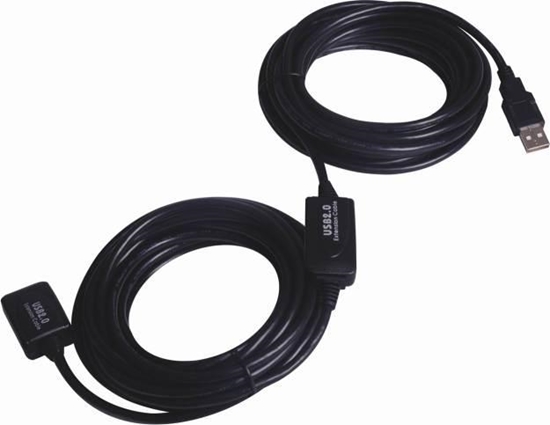 Picture of Kabel USB PremiumCord USB-A - USB-A 25 m Czarny (ku2rep25)