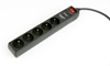 Изображение Gembird SPF5-C-10 surge protector Black 5 AC outlet(s) 250 V 3 m