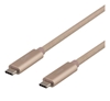 Picture of Deltaco USBC-1421M USB cable 0.5 m USB 3.2 Gen 2 (3.1 Gen 2) Gold