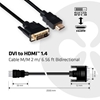 Picture of CLUB3D DVI to HDMI 1.4 Cable M/M 2m/ 6.56ft Bidirectional