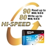 Picture of Silicon Power memory card microSDHC 32GB Superior Pro Color U3 + adapter