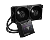 Picture of MSI MEG CORELIQUID S280 Liquid CPU Cooler '280mm Radiator, 2.4'' IPS Display with fan, 2x 140mm Silent PWM Fan, Center, Supports Intel and AMD Platforms, Latest LGA 1700 ready, Cooled by ASETEK'