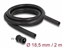 Picture of Delock Cable protection sleeve 2 m x 18.5 mm with PG13.5 conduit fitting set black