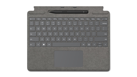 Picture of Microsoft Surface Typecover Alcantara with pen storage/ With pen Platinum Pro 8 & X & 9