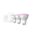 Attēls no Philips Hue White and colour ambience Starter kit: 3 GU10 smart spotlights + dimmer switch