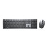 Picture of DELL KM7321W keyboard Mouse included RF Wireless + Bluetooth QWERTY Nordic Grey, Titanium