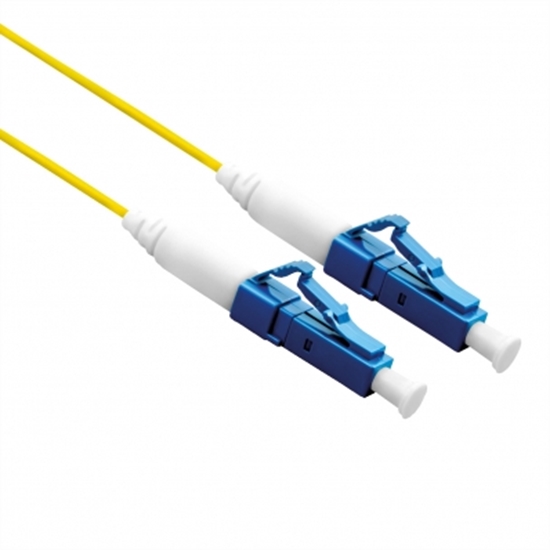 Изображение ROLINE Fibre Optic Jumper Cable 9/125µm, OS2, LC/LC, UPC, simplex, LSOH, yellow,