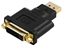 Attēls no Deltaco DP-DVI cable gender changer 20-pin ha DL DVI-D Black