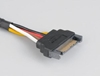 Picture of Akasa Sata Power Cable Extension Black 0.3m