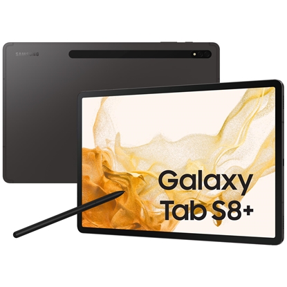 Изображение Samsung Galaxy Tab S8+ SM-X806 5G LTE 256 GB 31.5 cm (12.4") Qualcomm Snapdragon 8 GB Wi-Fi 6 (802.11ax) Android 12 Graphite