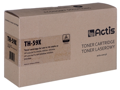 Attēls no Actis TH-59X Toner (replacement for HP CF259X; Supreme; 10000 pages; black). With a chip. We recommend disabling the printer software update, the new update may cause problems with the toner not working properly