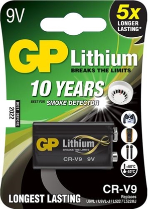 Picture of GP Batteries Lithium CR-V9 Single-use battery 9V