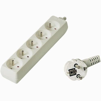 Picture of PremiumCord PP5-10 power extension 10 m 5 AC outlet(s) White