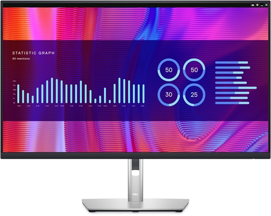 Изображение DELL P Series P3223DE 80 cm (31.5") 2560 x 1440 pixels Quad HD LCD Black, Silver