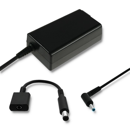 Изображение Qoltec 51728 Power adapter for HP| 65W | 19V | 3.33A | 4.5*3.0+pin | adapter 4.5*3.0+pin/7.4*5.0+pin | power cable