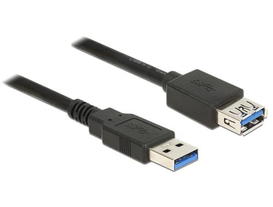 Picture of Delock Extension cable USB 3.0 Type-A male > USB 3.0 Type-A female 5.0 m black