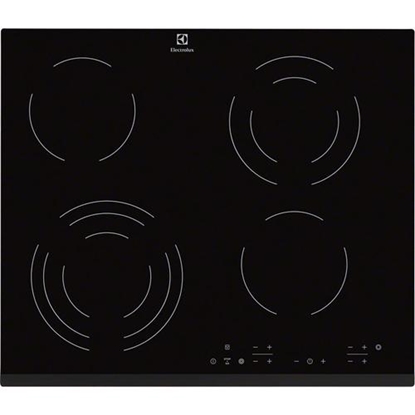 Attēls no Electrolux EHF6343FOK hob Black Built-in 60 cm Ceramic 4 zone(s)